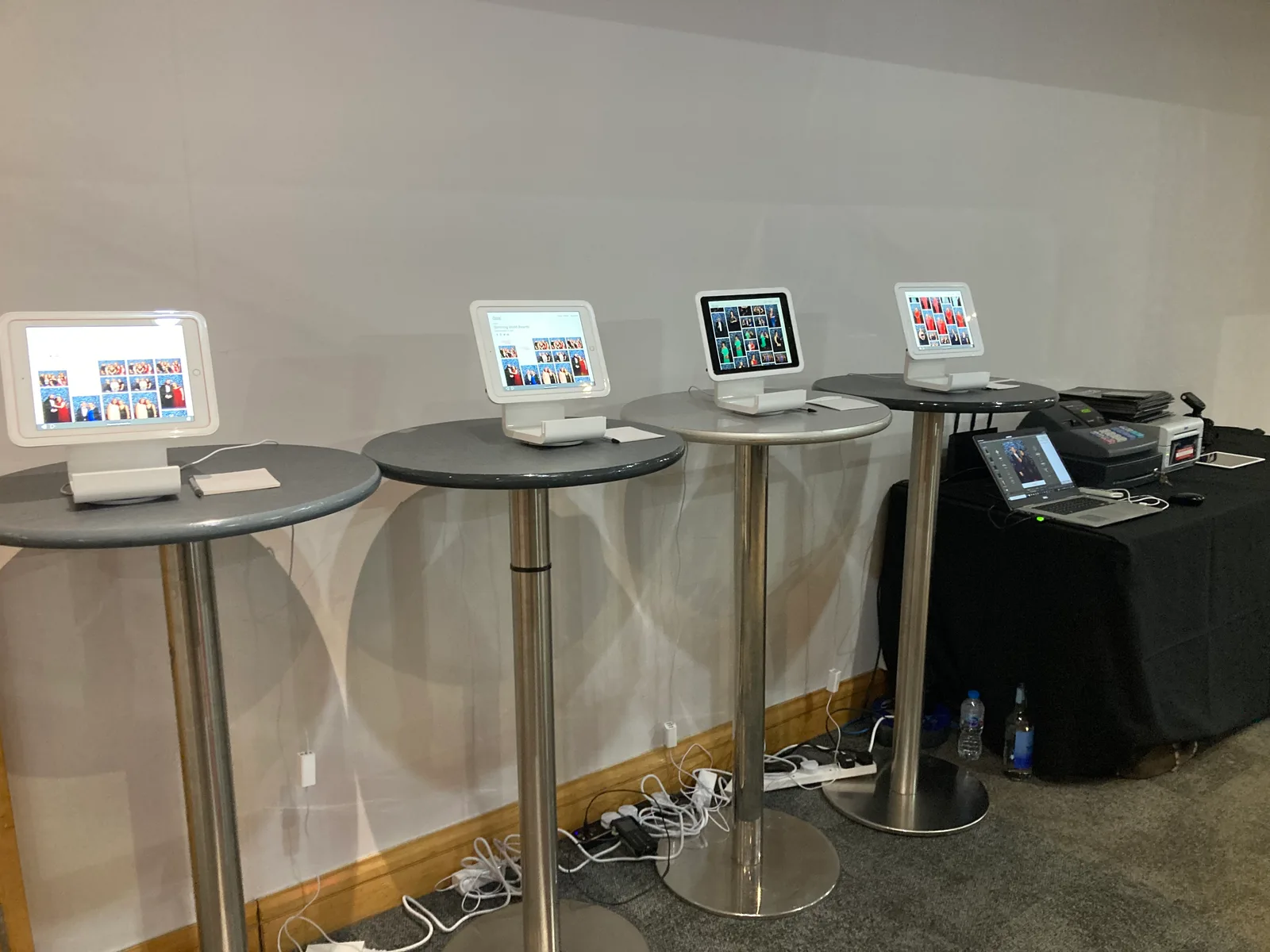 Guests browse and share their photos on iPad kiosks at the Slimming World Awards